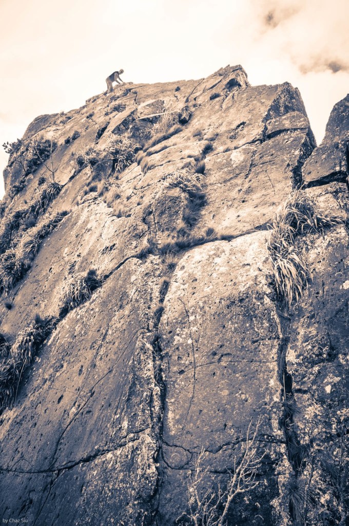 Michael Chammaa Summits The Whale Tail, Saba, Dutch Caribbean