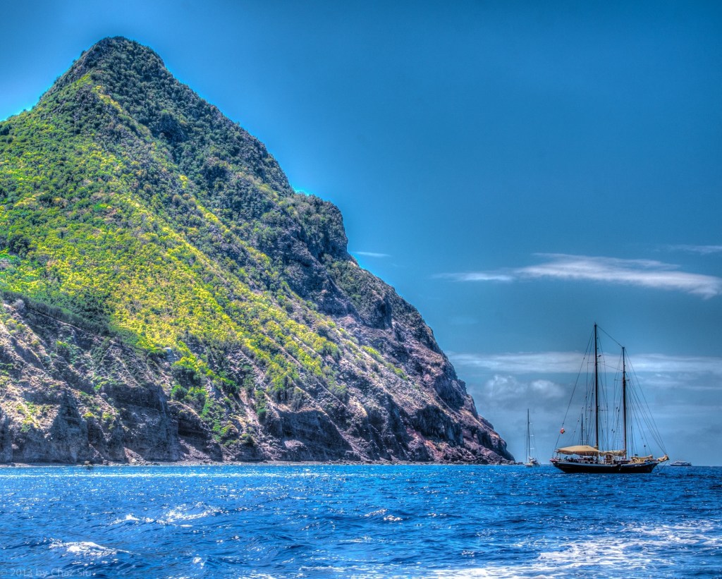 Sailboat, Ladder Bay, Saba, Dutch Caribbean