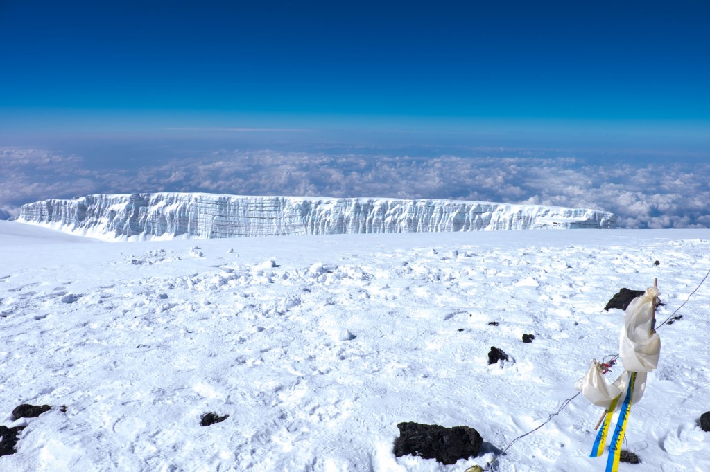 Cubic Glacier On Kili Summit