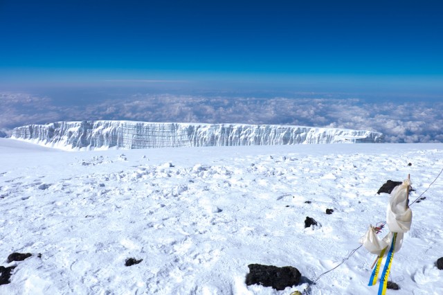 Cubic Glacier On Kili Summit
