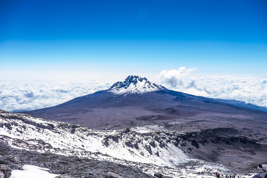 Descending Down To Barafu After Summit