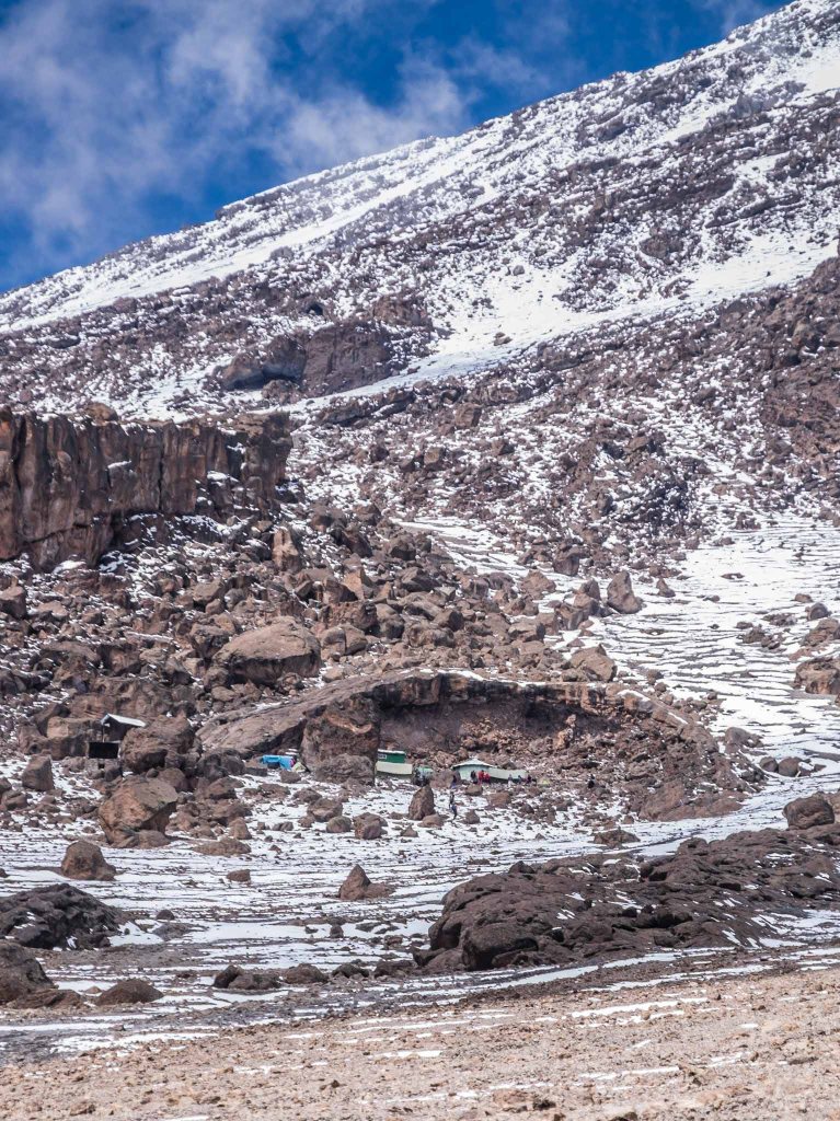 School Hut Above Us at 15,500 feet