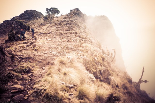 Saddle Below Shira Cathedral..No Idea How Far Down It Goes Below That Mist